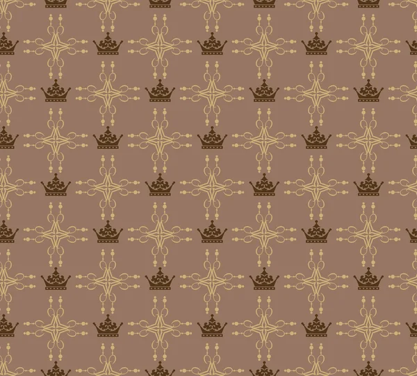 Naadloze patroon. Koninklijke Wallpaper. Retro — Stockfoto