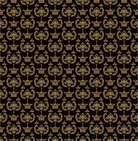 Seamless modeli. Royal duvar kağıdı. Arka plan. Karanlık