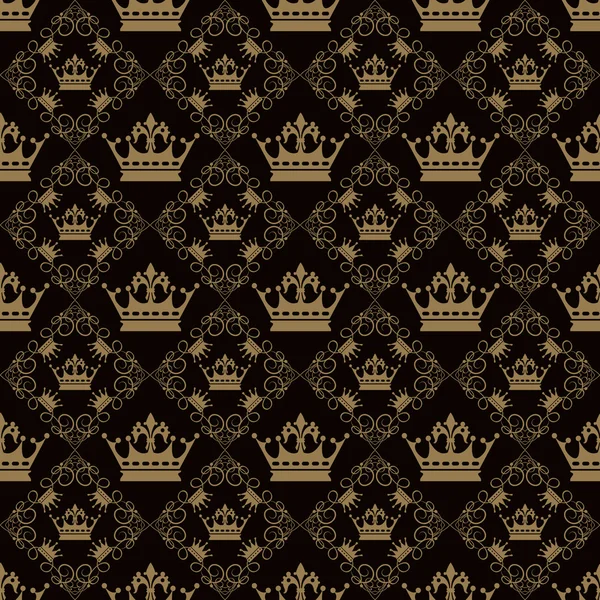 Seamless modeli. Royal duvar kağıdı. Arka plan. Karanlık