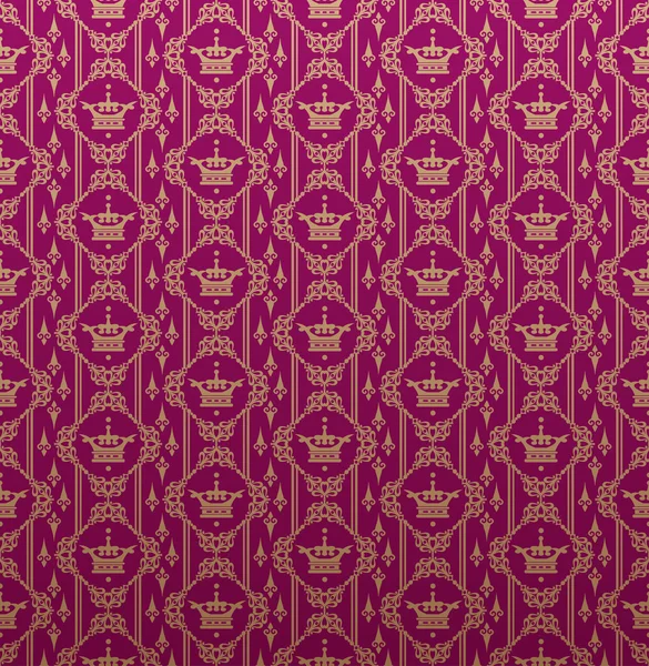 Koninklijke Wallpaper achtergrond voor uw ontwerp. Roze — Stockfoto