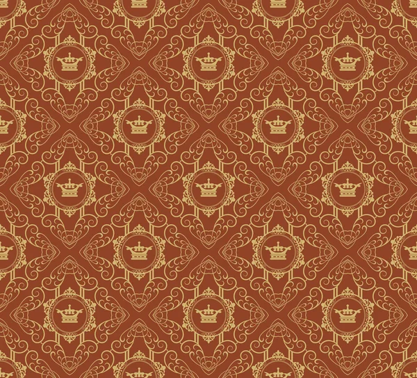 Seamless pattern. Damask Wallpaper — Stock Photo, Image