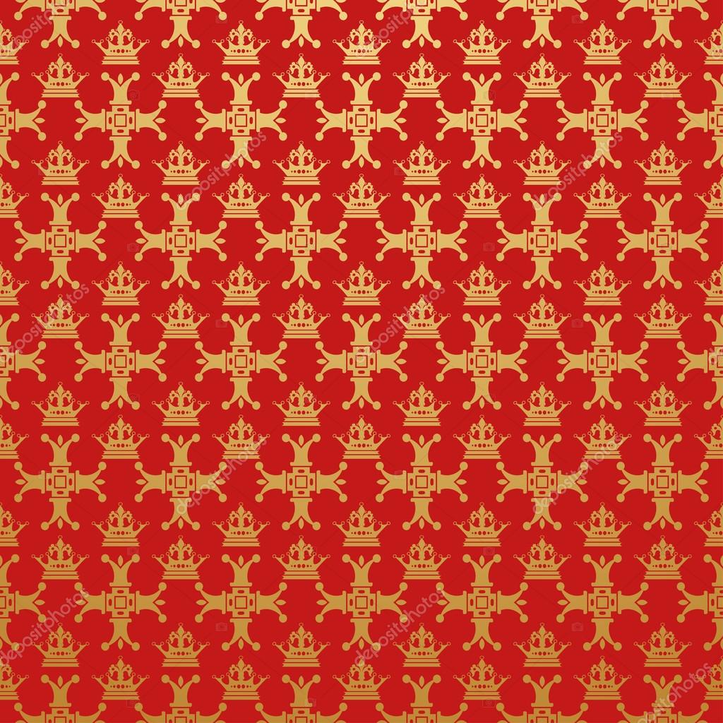 Royal Wallpaper Background for Your design. Red — Stock ...