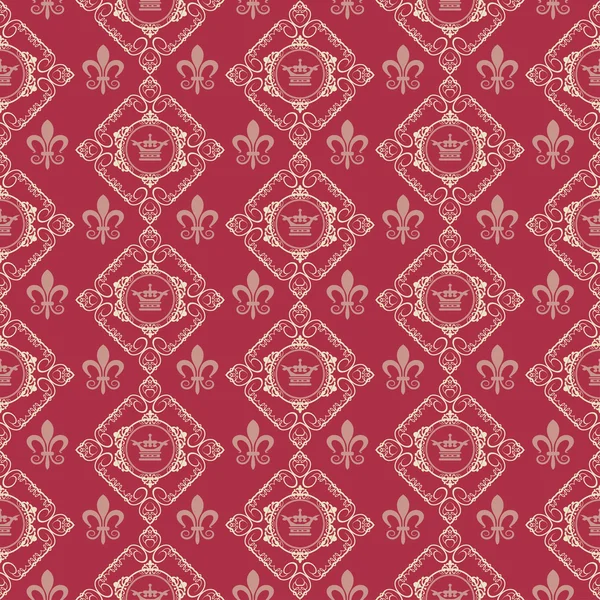 Royal duvar kağıdı. Seamless modeli. Vektör