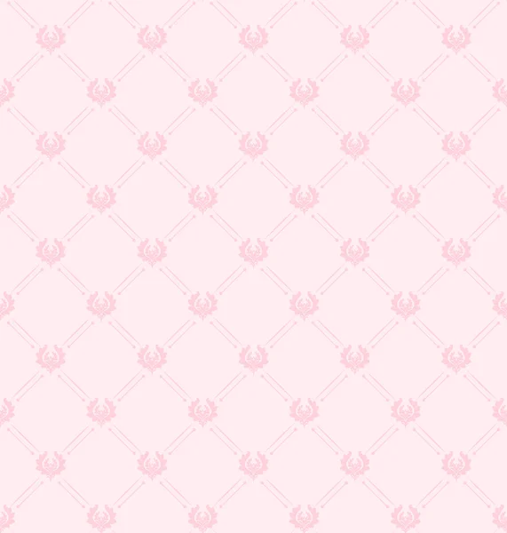 Naadloze patroon. Koninklijke Wallpaper. Roze — Stockvector