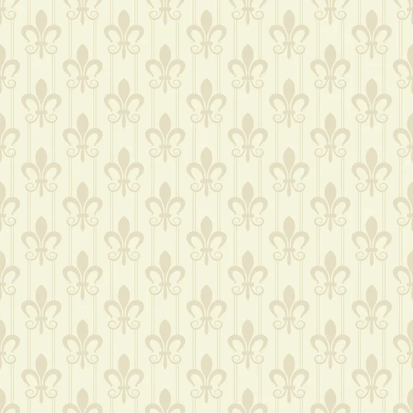 Seamless pattern. Royal Wallpaper. Beige — Stock Vector
