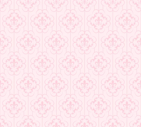 Naadloze patroon. Koninklijke Wallpaper. Roze — Stockvector