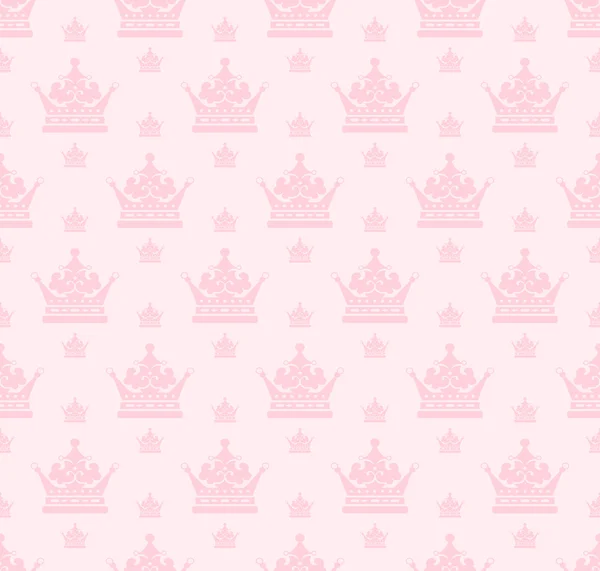 Seamless pattern. Royal Wallpaper. Pink — Stock Vector