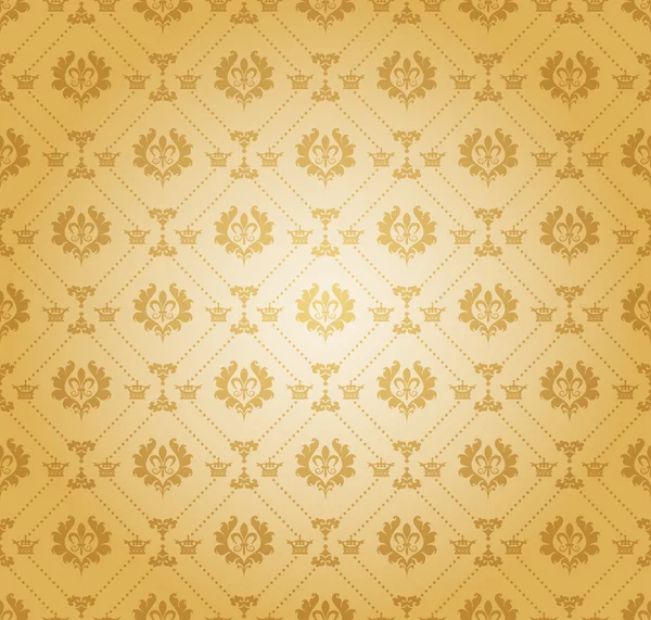 Antique Wallpaper Pattern — Stock Vector