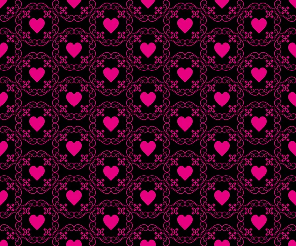 Fondo abstracto moderno con corazones — Vector de stock