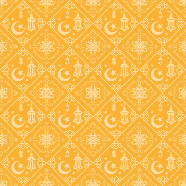 Modèle sans couture Ramadan — Image vectorielle