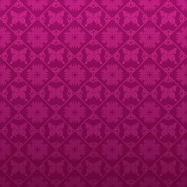 Fondo asiático textura patrón — Vector de stock