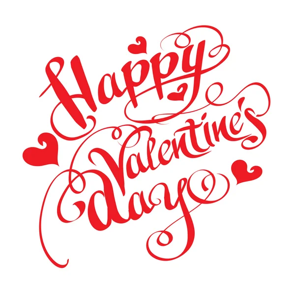 Día de San Valentín Letras Diseño Gráfico Vector — Vector de stock