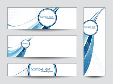 renkli afiş kümesi