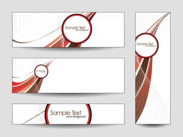 Conjunto de banners coloridos —  Vetores de Stock