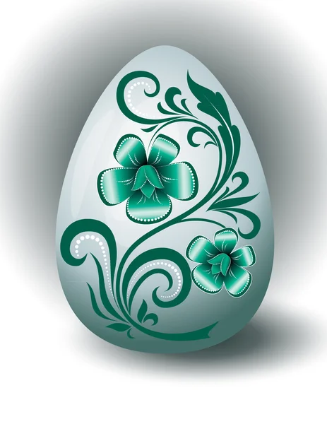 绿松石的复活节彩蛋 — 图库矢量图片