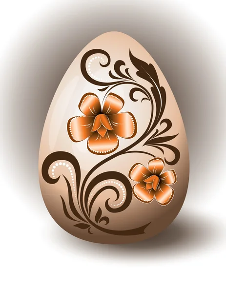 Orange Easter Egg — Stock Vector