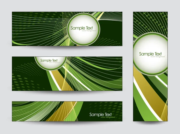 Collectie van geometrische Banners — Stockvector