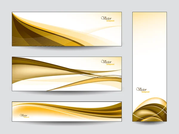 Verzameling abstracte banners — Stockvector