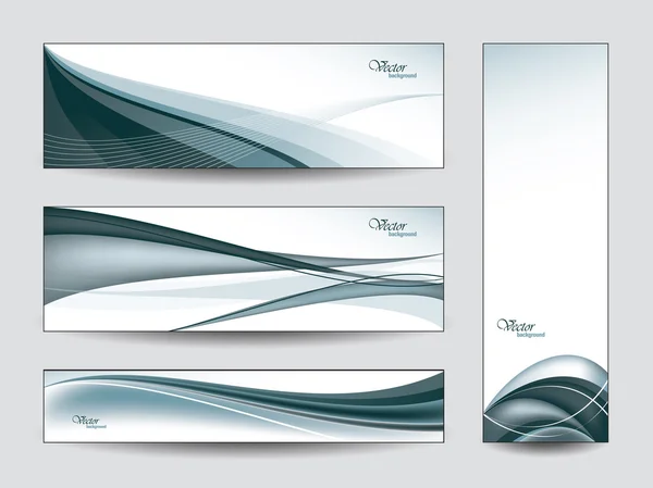 Verzameling abstracte banners — Stockvector