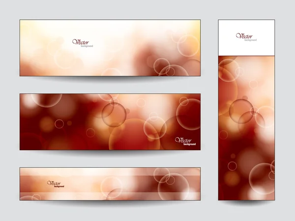 Banners Set met bubbels Rechtenvrije Stockillustraties