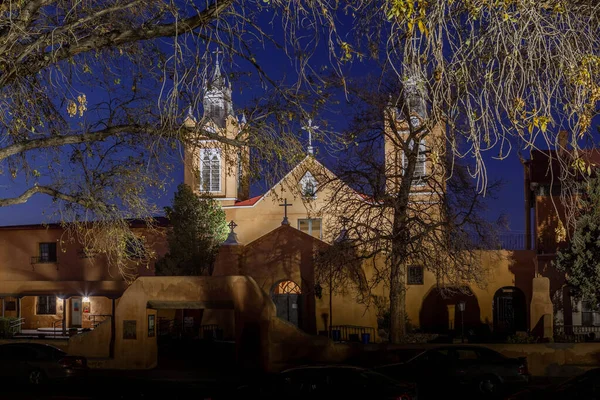Церковь Сан Фелипе Нери Построенная 1793 Году Старом Городе Альбукерке — стоковое фото