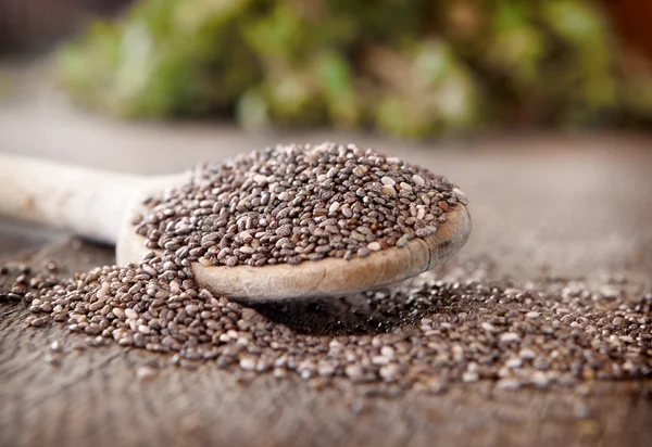 Sementes de chia — Fotografia de Stock