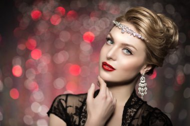 Yüksek moda Model güzellik kadın kız moda moda stil Po