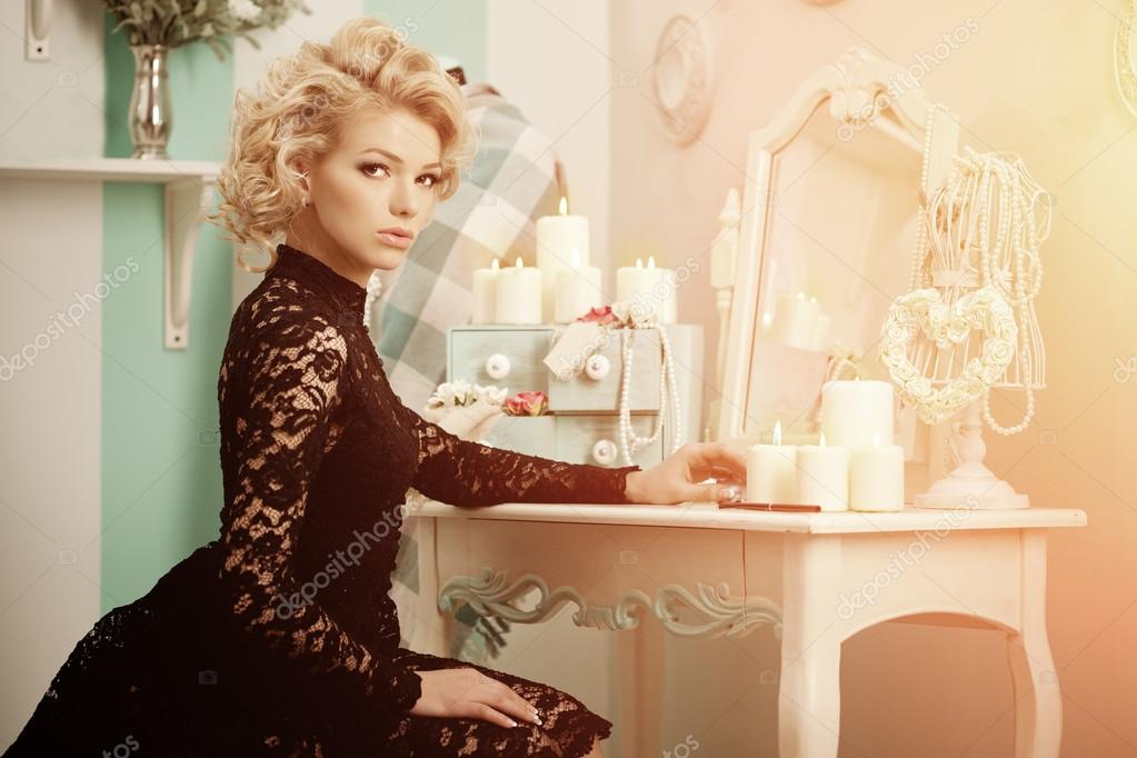 Beauty Rich Luxury Woman Like Marilyn Monroe Beautiful