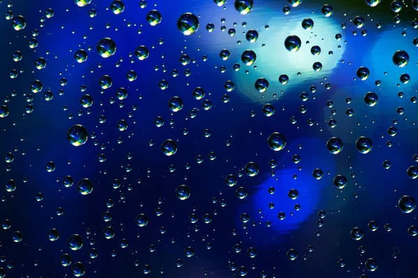 추상적인 배경 질감 유리에 물과 예술 빛 방울 스톡 이미지