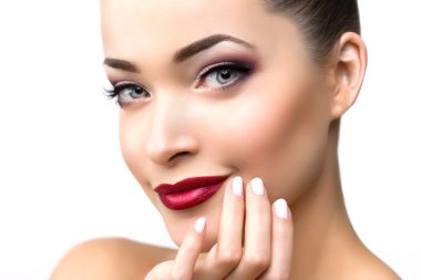 Güzellik Salonu Makyaj genç modern kız kadında güzel model ben