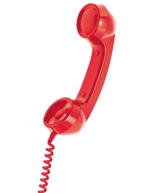 Handset of telephone. Isolated. Vector illustration clipart