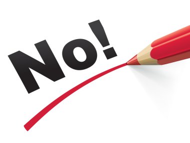 No onay kalem Vektör çizim