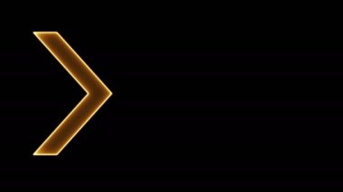 Siyah arka planda parlayan oklar. Yanma yön göstergeleri. Geleceğin ışıltılı arka planı. Çeşitli sunumlar, haberler, çevrimiçi medya, sosyal medya ve canlı arka planlar yaratmak için kullanılabilir. Döngülü