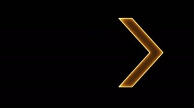 Siyah arka planda parlayan oklar. Yanma yön göstergeleri. Geleceğin ışıltılı arka planı. Çeşitli sunumlar, haberler, çevrimiçi medya, sosyal medya ve canlı arka planlar yaratmak için kullanılabilir. Döngülü