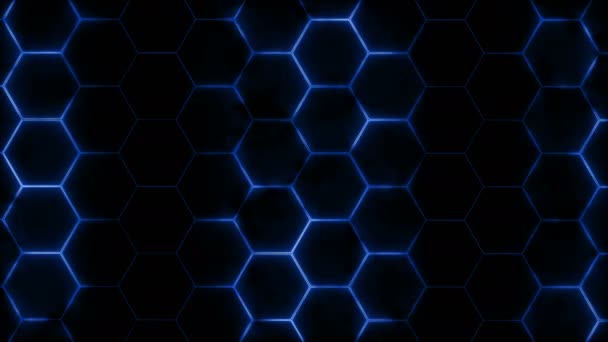 Maille Hexagonale Futuriste Abstraite Aux Effets Lumière Peut Être Utilisé — Video