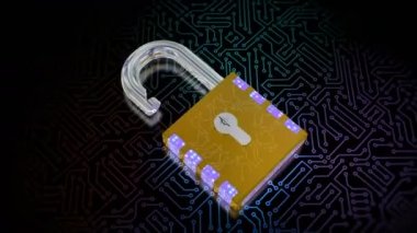 Şifreli. Bilgisayar korsanlarının saldırılarına ve veri iletim ağlarının hacklenmesine karşı dijital verilerin siber güvenliği ve korunması. İkili kod, yüksek hız bağlantı veri analizi