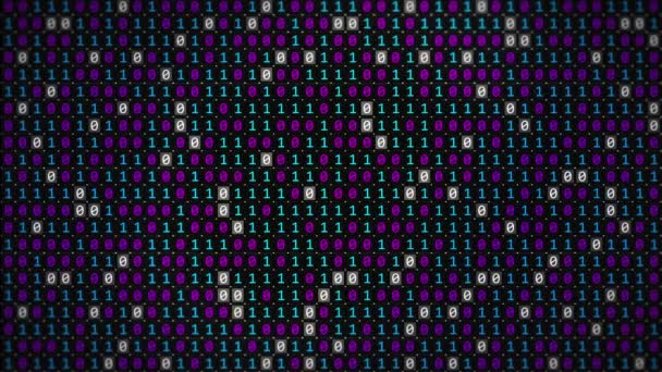 Antecedentes Basados Tecnología Código Binario Proteger Los Datos Digitales Piratería — Vídeo de stock