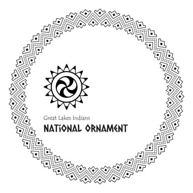 Maya, İnka ve Aztek antik resimleri, eski Amerikan Hint tarzında süsler ve semboller.