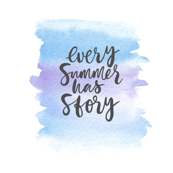 Affiche de motivation "Chaque été a son histoire " — Image vectorielle