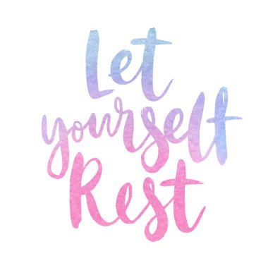 Kendinizi rahat motivasyon posteri 