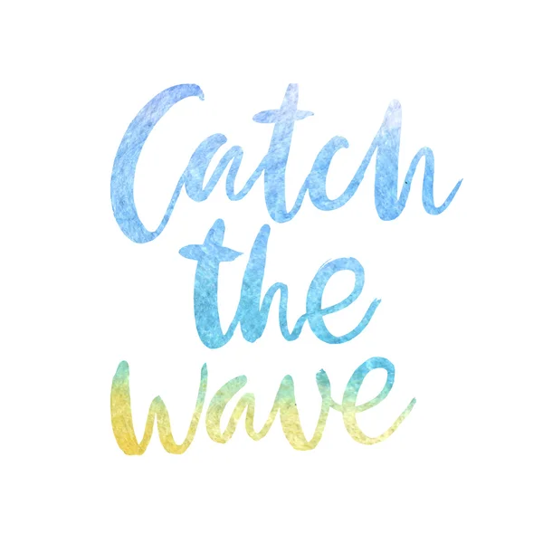 Affiche de motivation "Attrapez la vague " — Image vectorielle