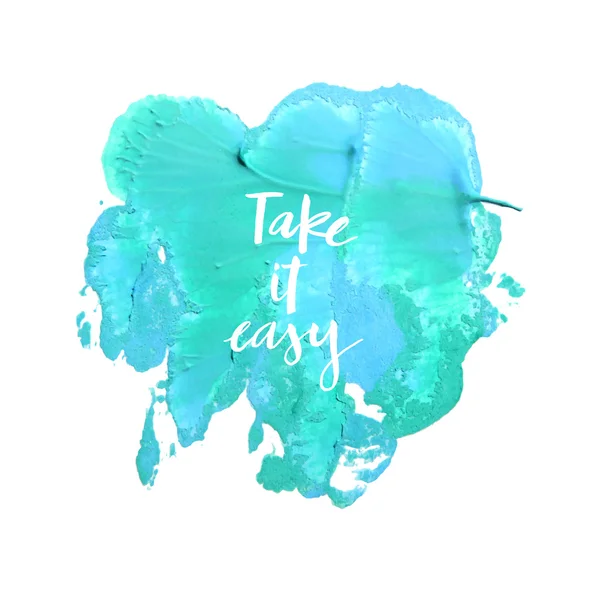 Motywacja plakat "Take it easy" — Wektor stockowy