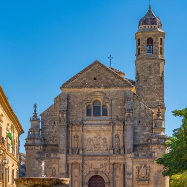 The Sacred Chapel of El Salvador ,Capilla del Salvador, and the Plaza de Vazquez de Molina, Ubeda, Jaen Province, Andalusia, Spain, Western Europe.