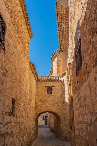 Old Stoned Alley Baeza Medieval City Declared Ubeda World Heritage — Φωτογραφία Αρχείου