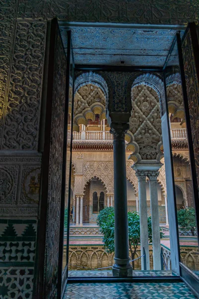 Palace Alcazar Seville Famous Andalusian Architecture Old Arab Palace Seville — Foto de Stock