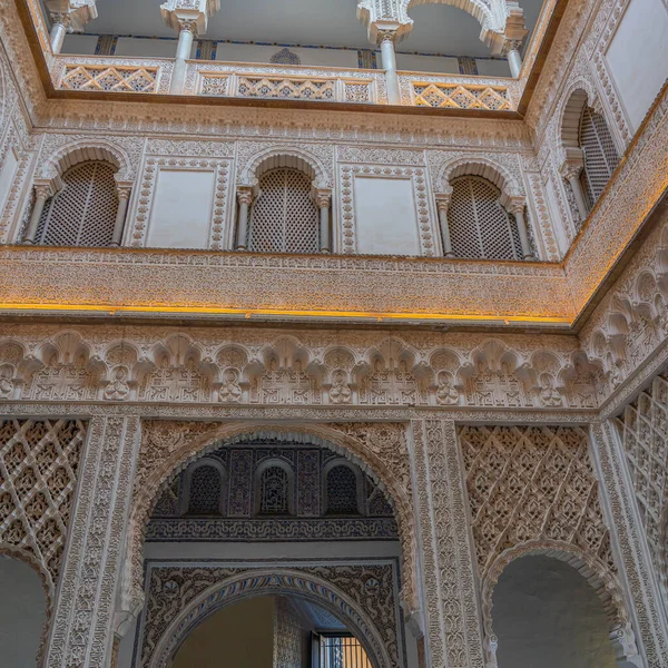 Palace Alcazar Seville Famous Andalusian Architecture Old Arab Palace Seville — Foto de Stock