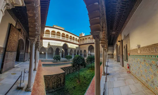 Historical Reales Alcazares Seville Andalusia Spain Vertical — Foto de Stock