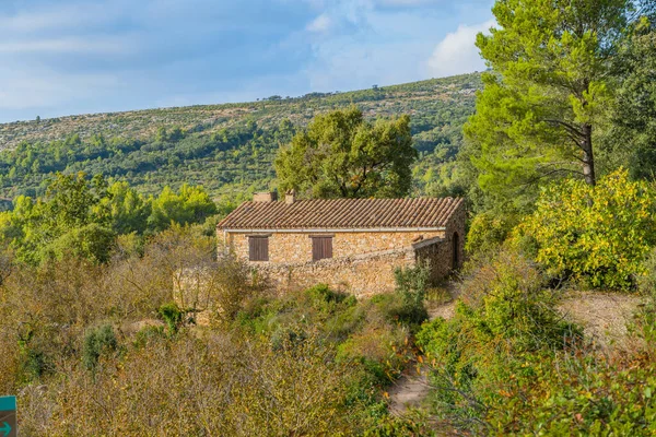 Traditional Small Building Llaberia Countryside Catalonia Serra Llaberia Tarragona Catalonia — ストック写真