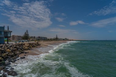 İskeleden Swakopmund şehrine, Namibya, Afrika