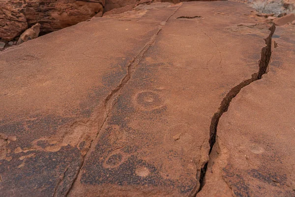 Prehistoric Bushman engravings, rock paintings at Twyfelfontein, Namibia, painted animals of Africa on stone, Damaraland  Buschmann paintings